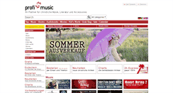 Desktop Screenshot of profimusic.ch