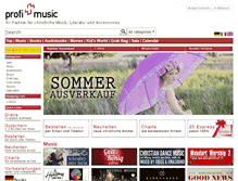 Tablet Screenshot of profimusic.ch